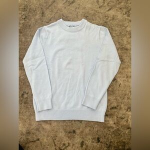 Jacadi fine knit boys sky blue sweater. NWT